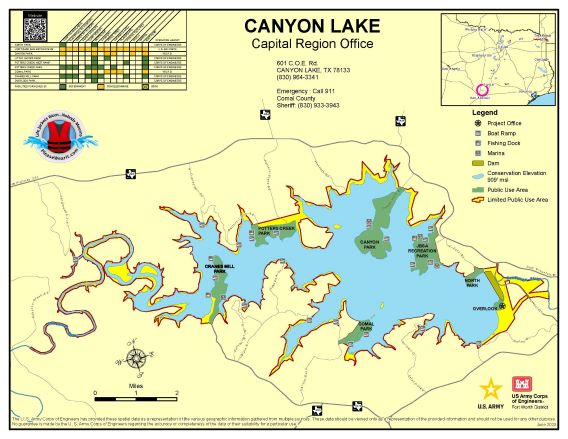 Canyon Lake Map
